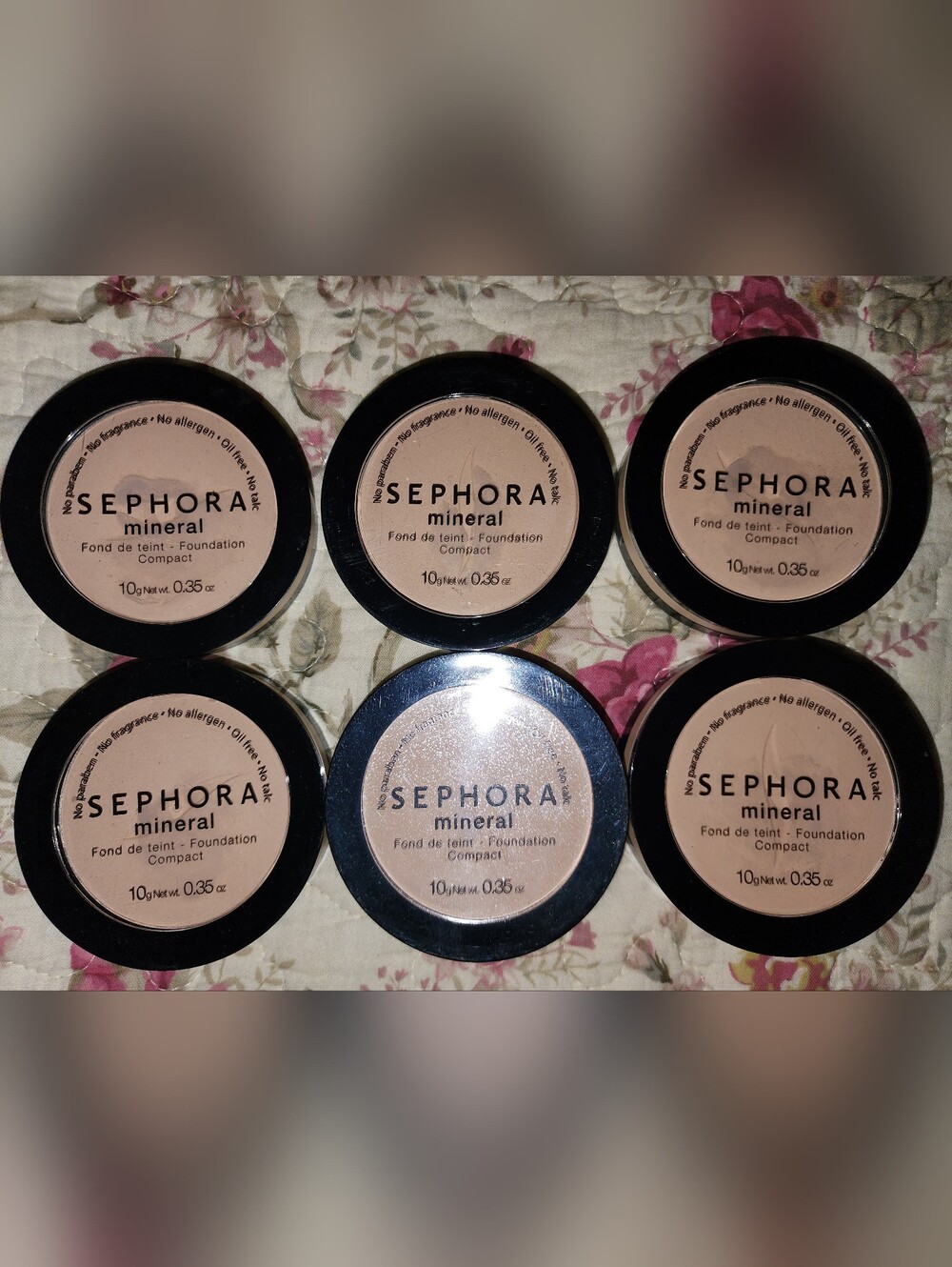 Sephora Mineral Compact Foundation - Beige Set Of 6 D30